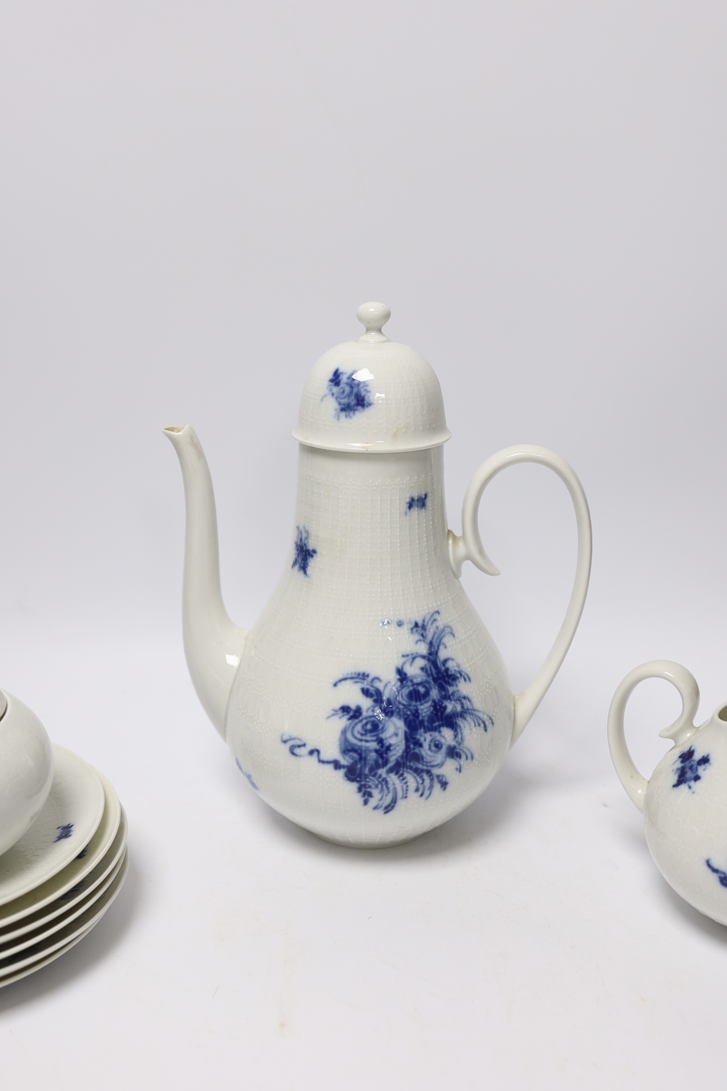 A Rosenthal blue and white coffee set